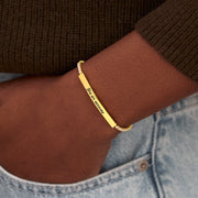 For Awesome Daughter Golden Bar Tennis Bracelet