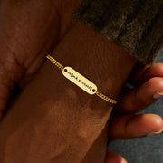 Unf♥ck Yourself Golden Bar Bracelet