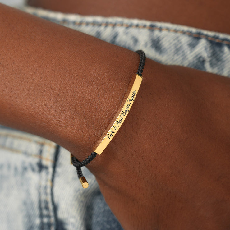 F♥︎ck It And Begin Again Tube Bracelet