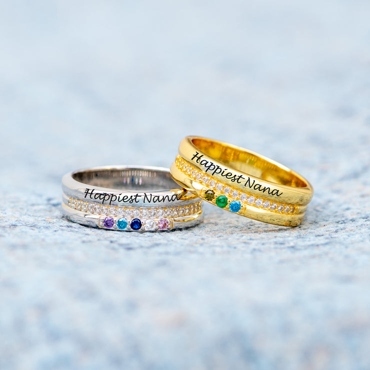 1-8 Birthstones Ring