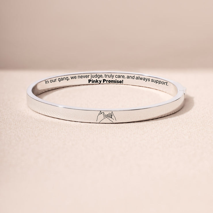 Pinky Promise Mantra Bangle