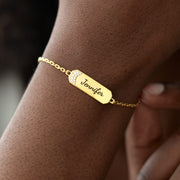 Pavé Golden Bar Bracelet