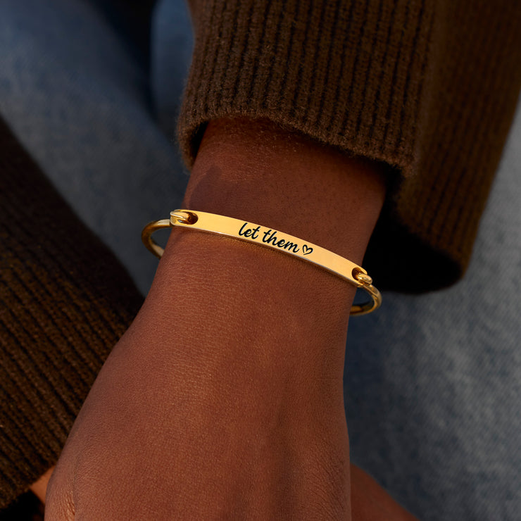 Let Them Front-Open Bar Bangle