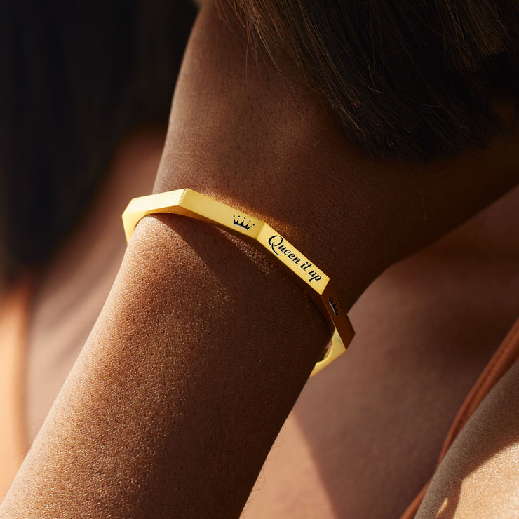 Queen It Up Cuff Bangle