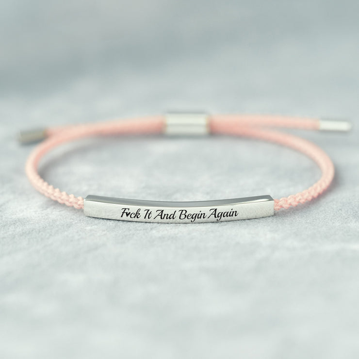 F♥︎ck It And Begin Again Tube Bracelet