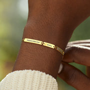 1-6 Names&Birthstones Bar Bracelet