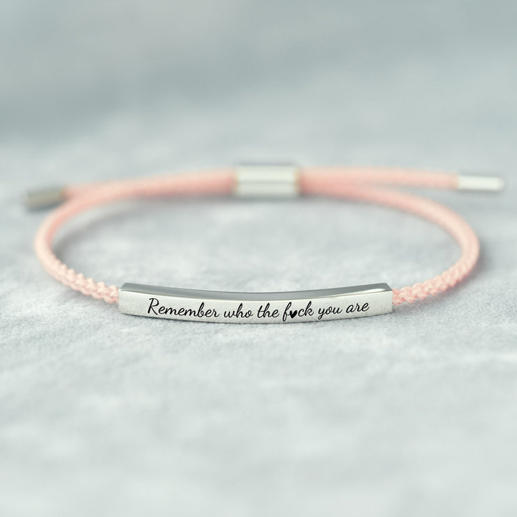Remember Who The Fuck You Are Motivational Tube Bracelet remember-who-the-fuck-you-are-motivational-tube-bracelet