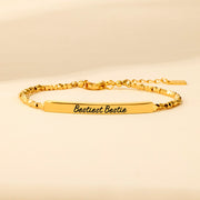 Bestiest Bestie Nugget & Tube Bracelet