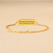 Pavé Golden Bar Bracelet