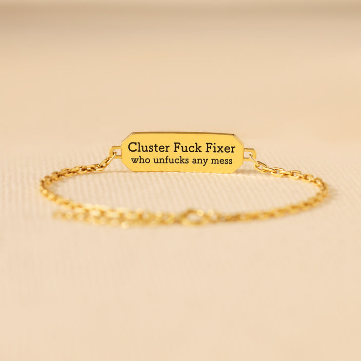 Pavé Golden Bar Bracelet