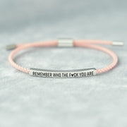 Remember Who The Fuck You Are Find Your Light Tube Bracelet
