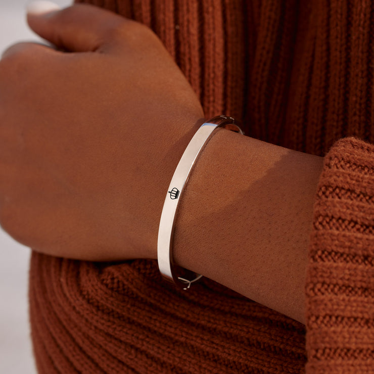 F♥︎ck It And Begin Again Dainty Mantra Bangle