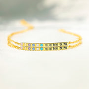 I'll Be There For You 1-6 Birthstone Bar Bracelet