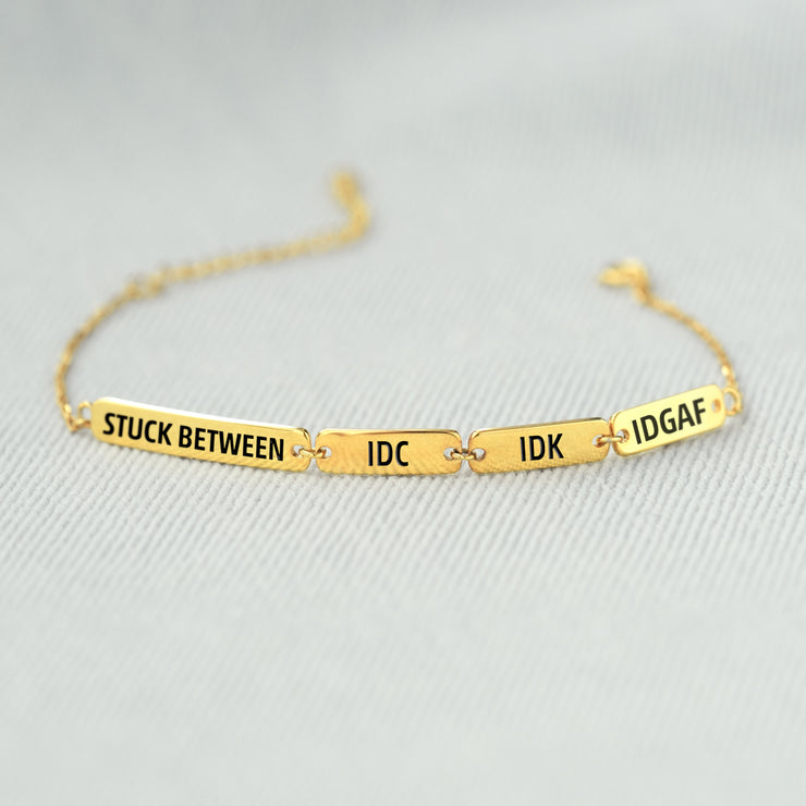 IDGAF Bar Bracelet