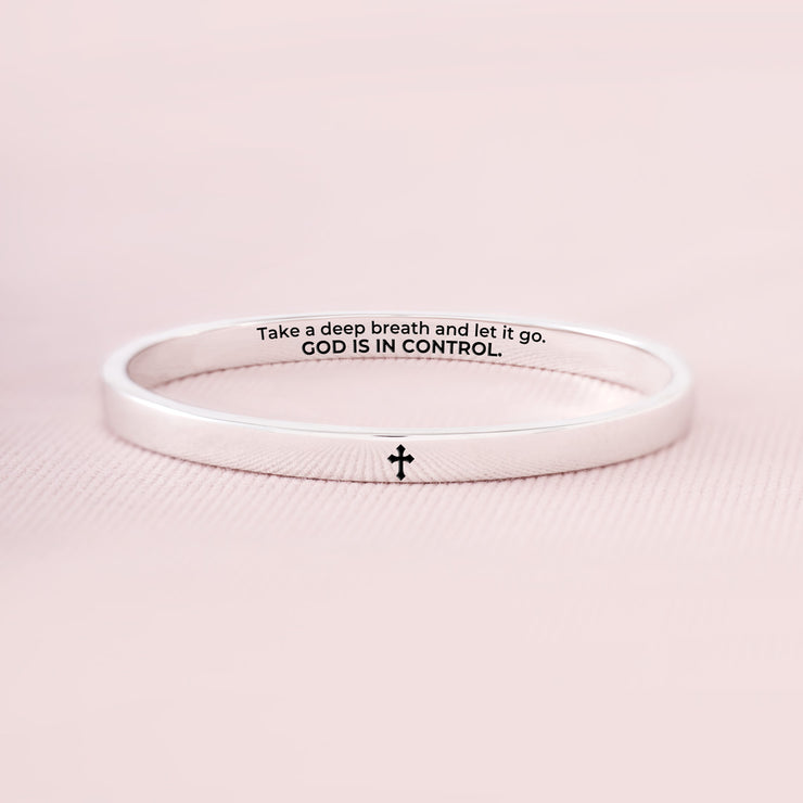 God Is In Control Mantra Bangle