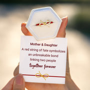 Mother Daughter Matching Red String of Fate Ring