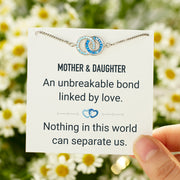 Mother & Daughter Unbreakable Bond Linking Circles Bracelet