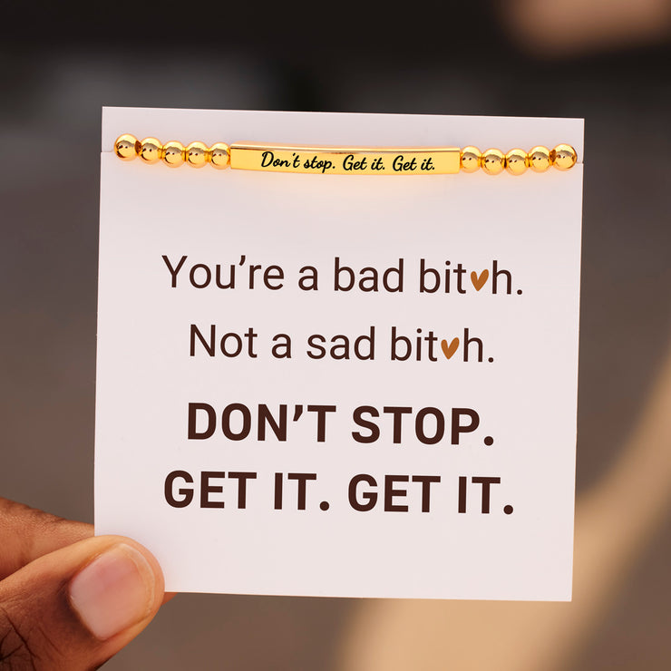 Don't Stop Bead & Tube Bracelet