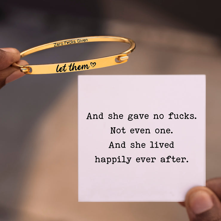 Let Them Front-Open Bar Bangle