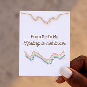 Healing Is Not Linear Wave Necklace