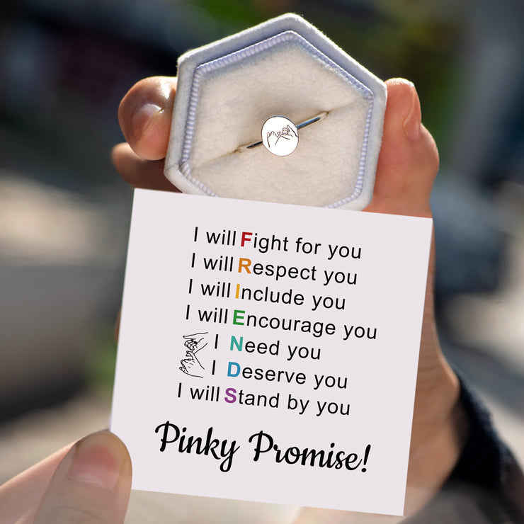 F.R.I.E.N.D Pinky Promise Ring