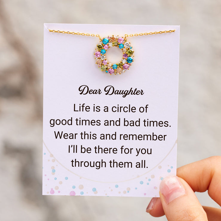 Dear Daughter Vivid Circle Necklace