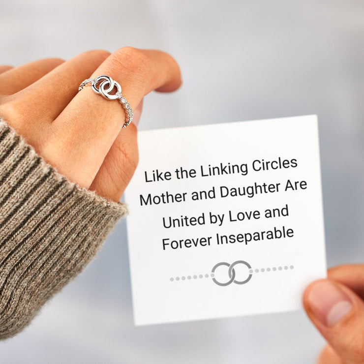 Pavé Interlocking Ring