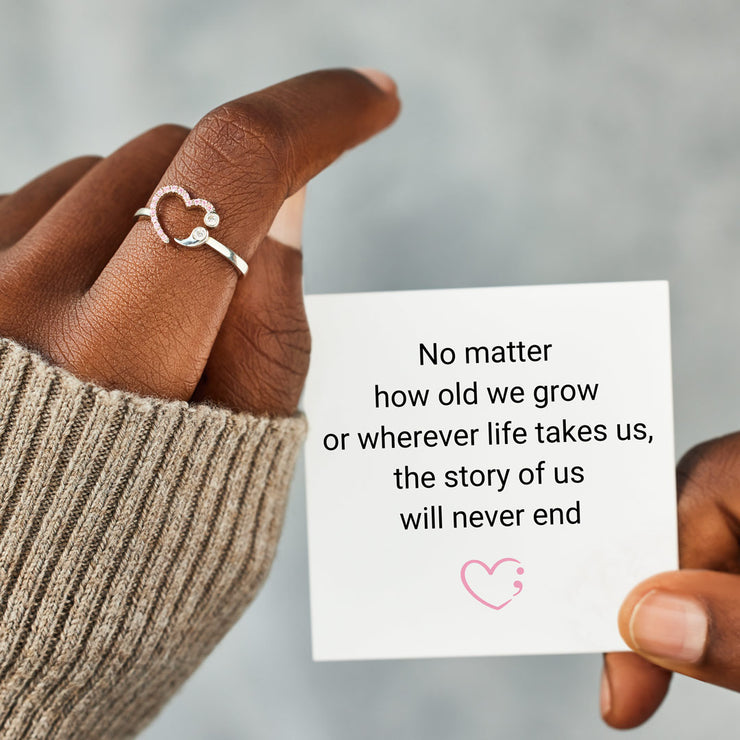 Our Story Will Never End Best Friends Semicolon Ring