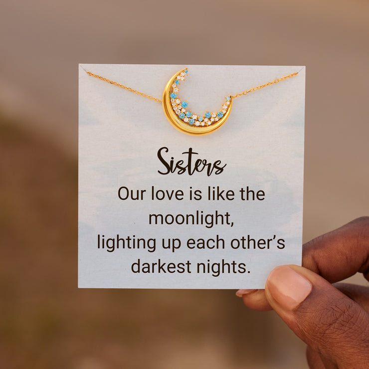 For Sisters Blue Moonlight Necklace