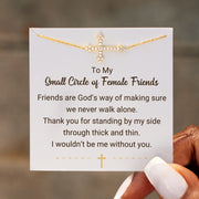 My Small Circle of Female Friends Sparkling Cross Bracelet