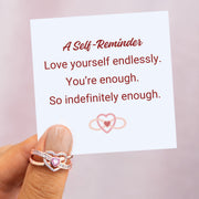 Infinity Heart Within Heart Ring