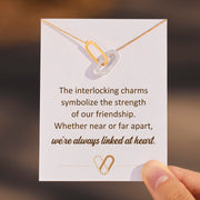 Friendship Interlocking Oval Necklace