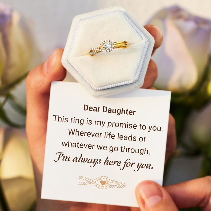 Mother & Daughter Love Knot Ring