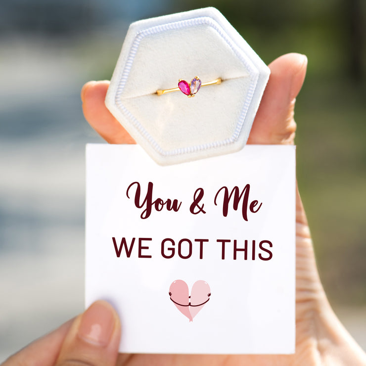 We Got This Personalized Heart Ring