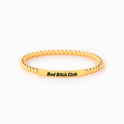 Bad B♥tch Club Bead & Tube Bracelet