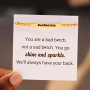 Bad B♥tch Club Bead & Tube Bracelet