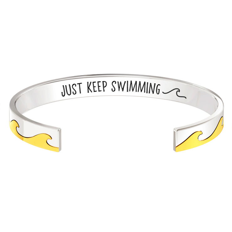Minimalist Wave Bangle