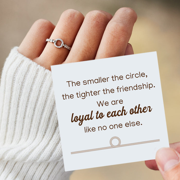 Pavé Open Circle Ring
