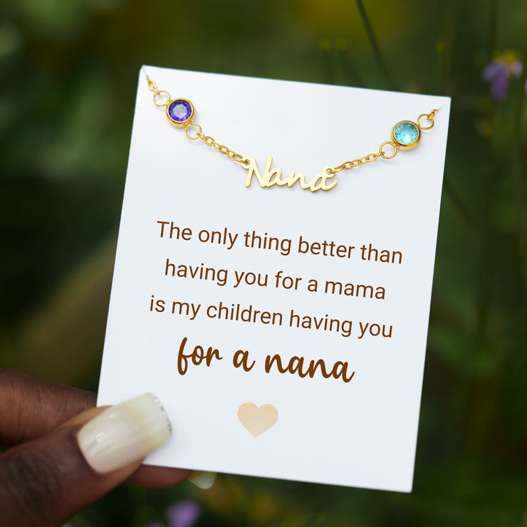 1-8 Birthstones Nana Necklace