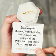 Dear Daughter Interweaved Ring