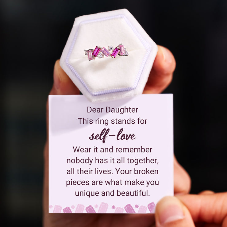 Dear Daughter Nobody Has It All Together Pink Band Ring