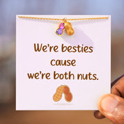 We Are Besties 2-4 Birthstone Peanut Bracelet