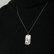 Custom Picture & Engraving Dog Tag Necklace