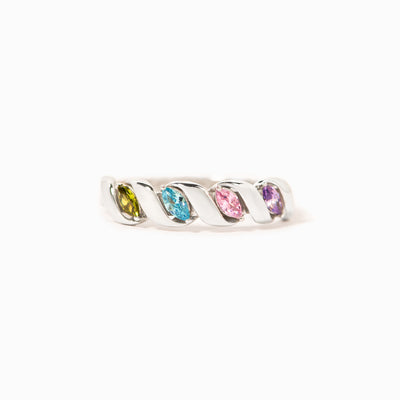 1-4 Marquise Birthstone Ring Band