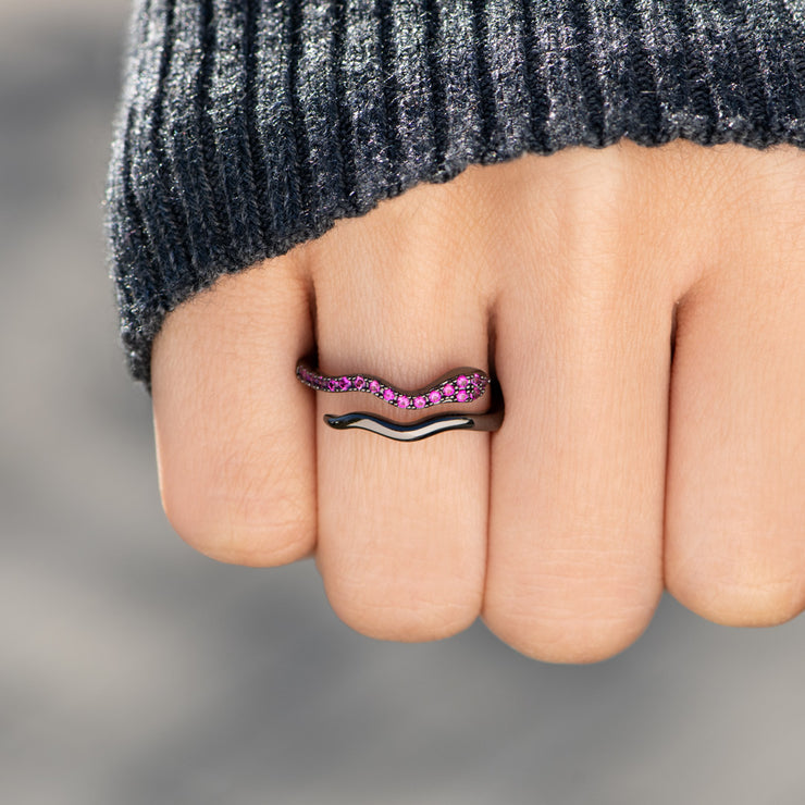 Year of The Snake Black Snake Ring