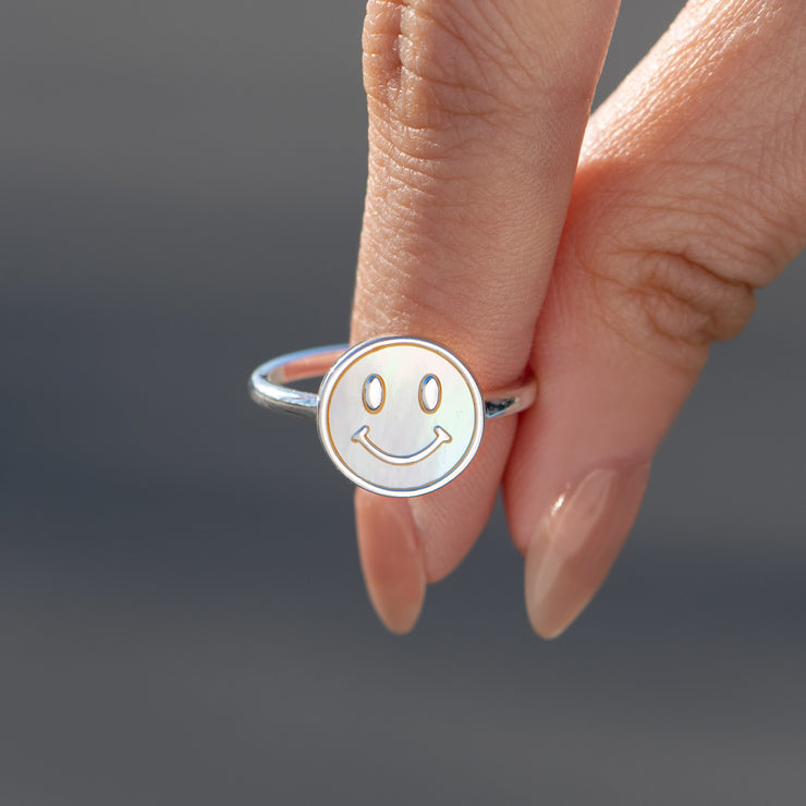 Love You Smiley Face Ring