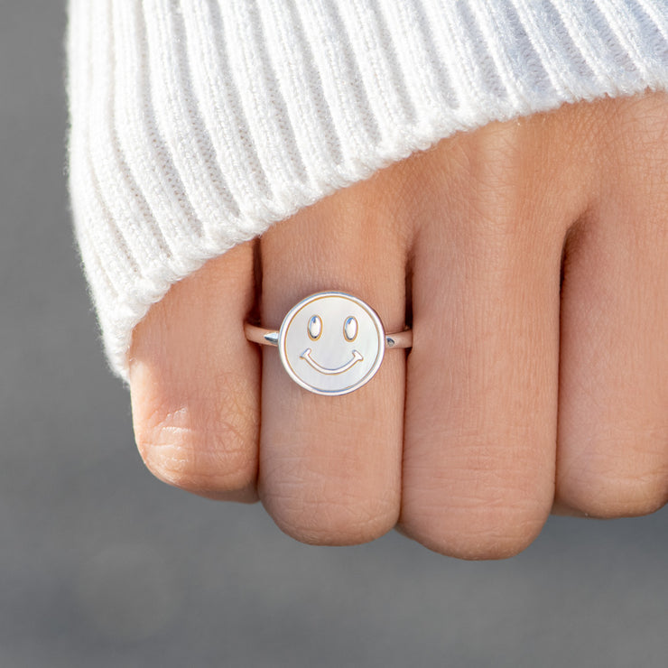 Love You Smiley Face Ring