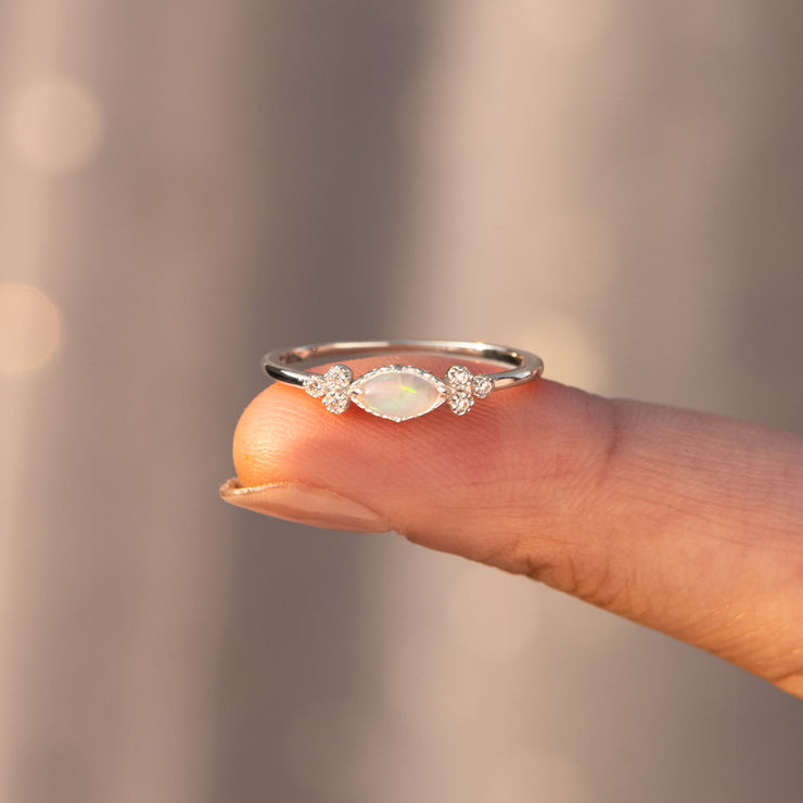Oval Cut Opal Ring