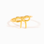 The Golden Thread of Our Love Golden Bow Ring