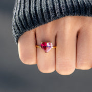 Mama's Valentine Pieced Heart Ring